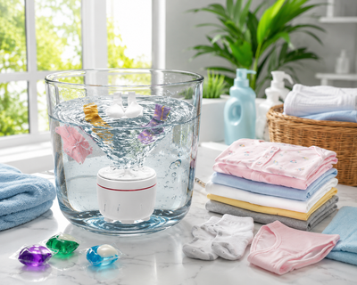 Portable Mini Washing Machine – USB-Powered Ultrasonic Turbo Washer for Travel & Small Laundry