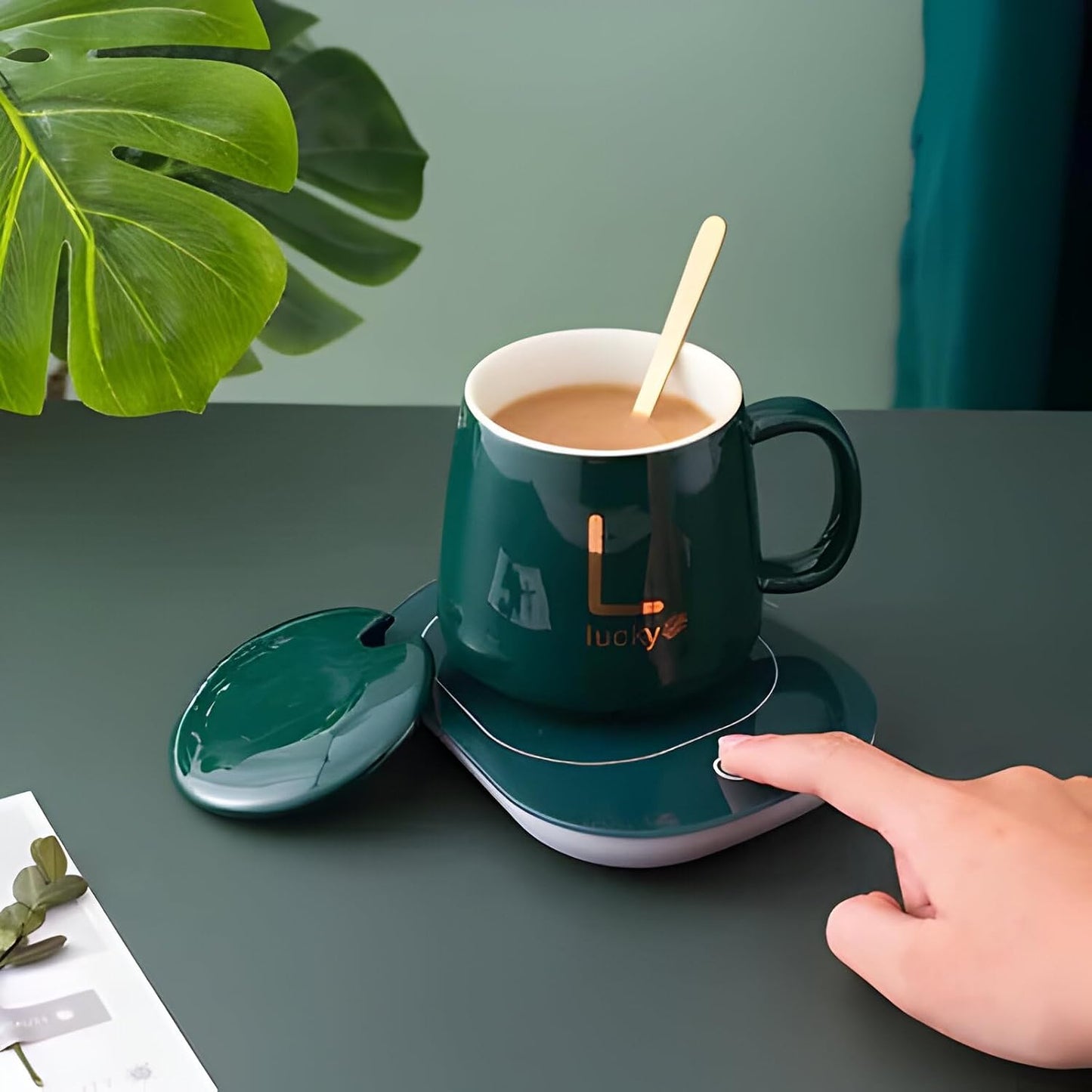 Electric Coffee Mug Warmer – Smart Cup Heating Coaster for Tea, Coffee & Milk
