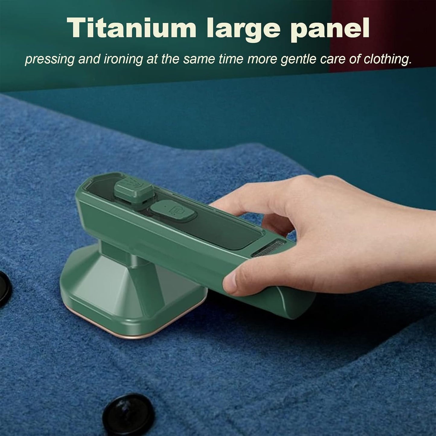 Portable Mini Steam Iron – Handheld Garment Steamer for Clothes & Travel