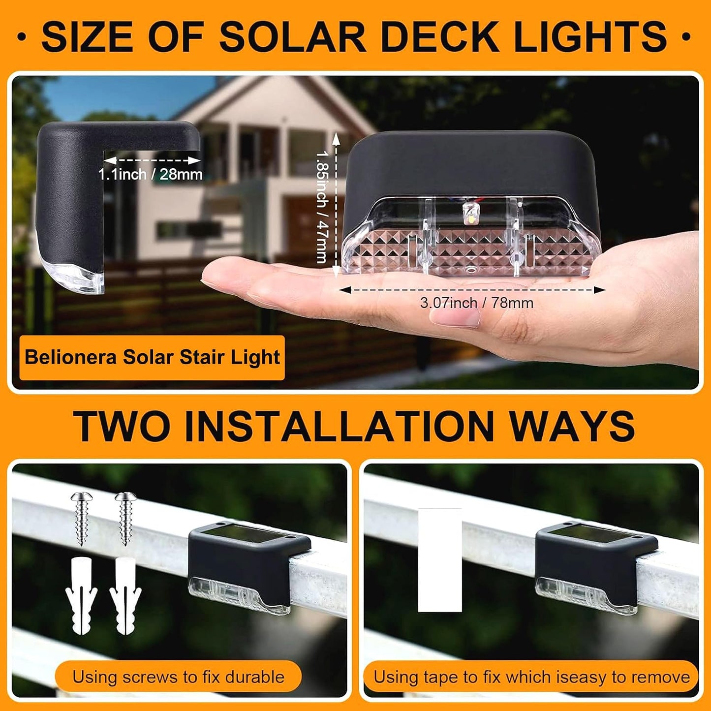 Solar Powered LED Outdoor Light – Wireless Waterproof Garden & Wall Light