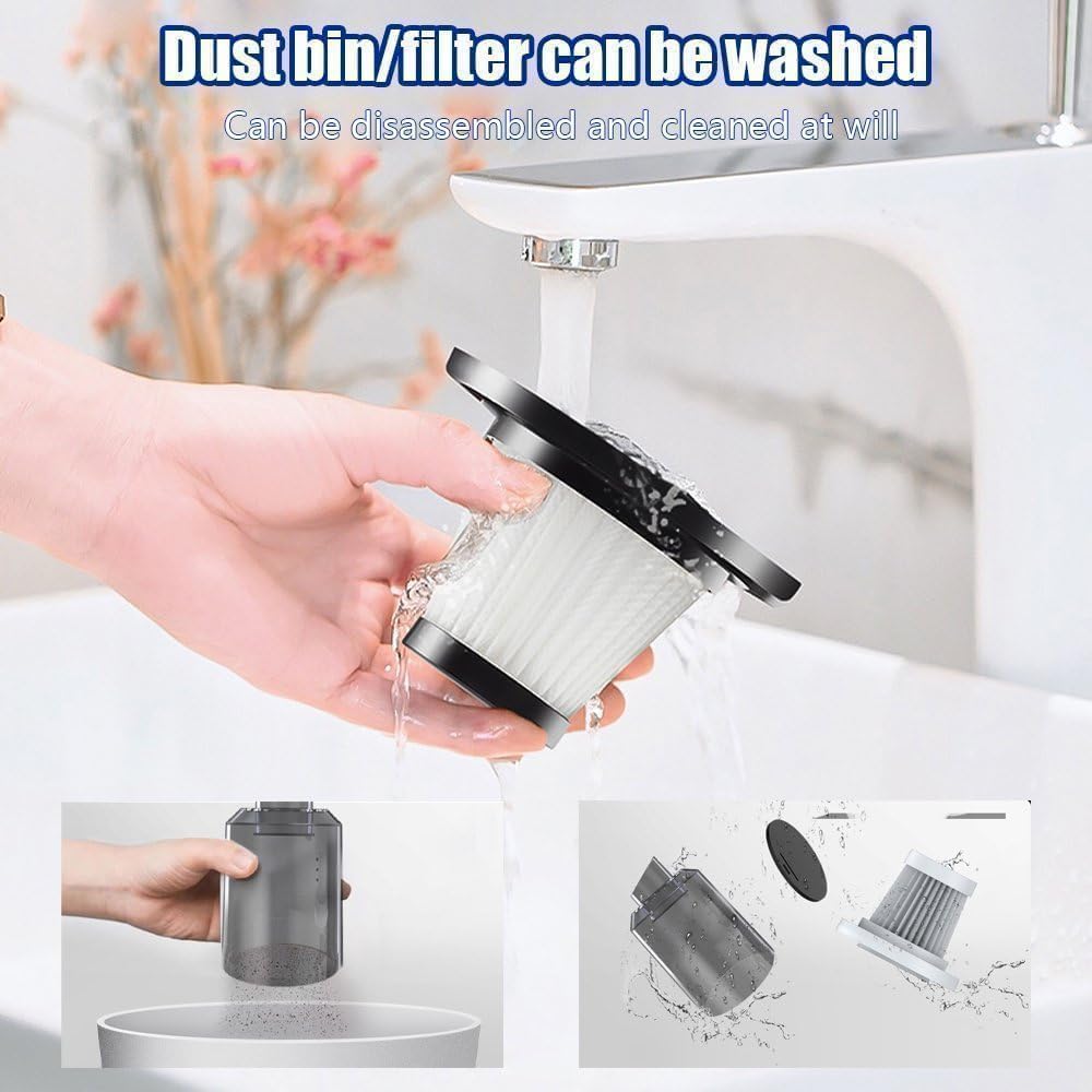 3-in-1 Portable Mini Vacuum Cleaner – Compact Handheld Dust & Debris Cleaner