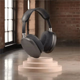 “Premium Over-Ear Bluetooth Headphones with Built-In Mic & Comfort Fit”  Highlights comfort and call feature