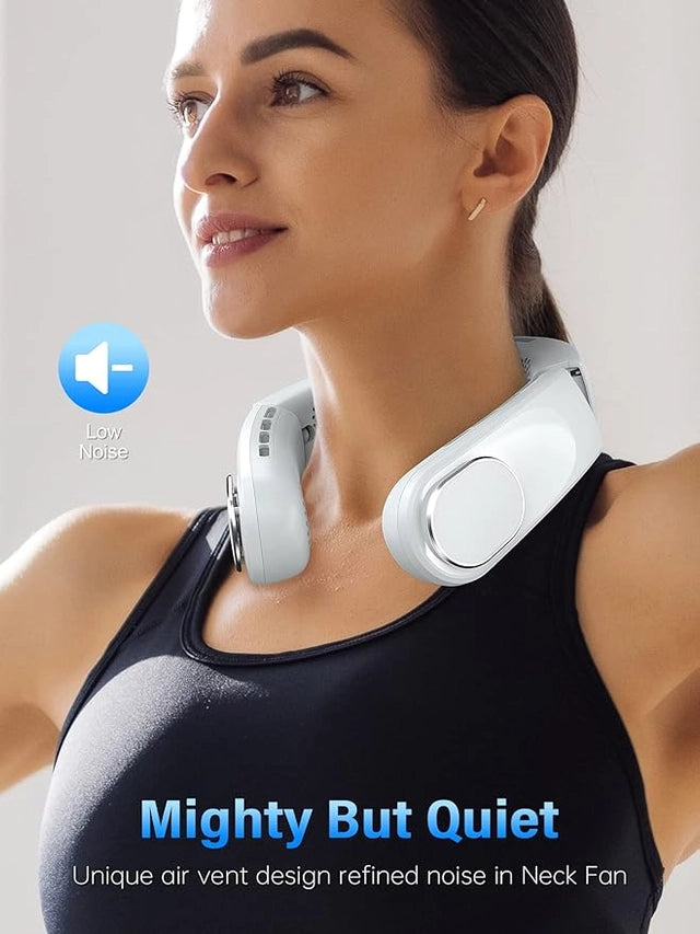 Portable Neck Fan – Hands-Free Rechargeable Personal Cooling Fan
